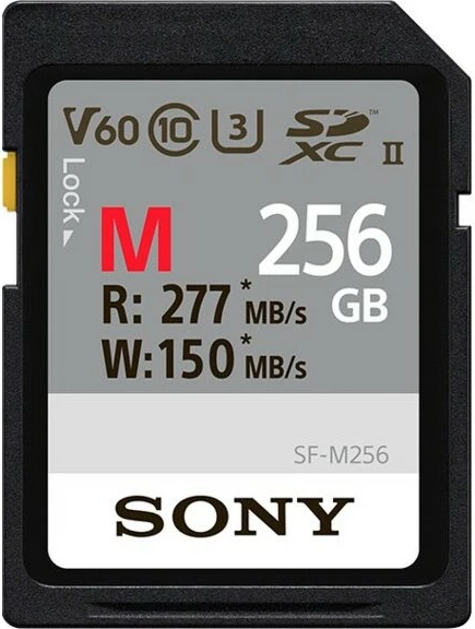 Kartica pomnilnika 256 GB, Class 10, UHS-II, črna - Sony SF-M256