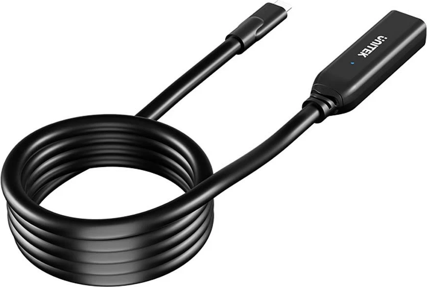 Podaljševalni kabel USB-C 5 m, 10 Gbps, črn Unitek