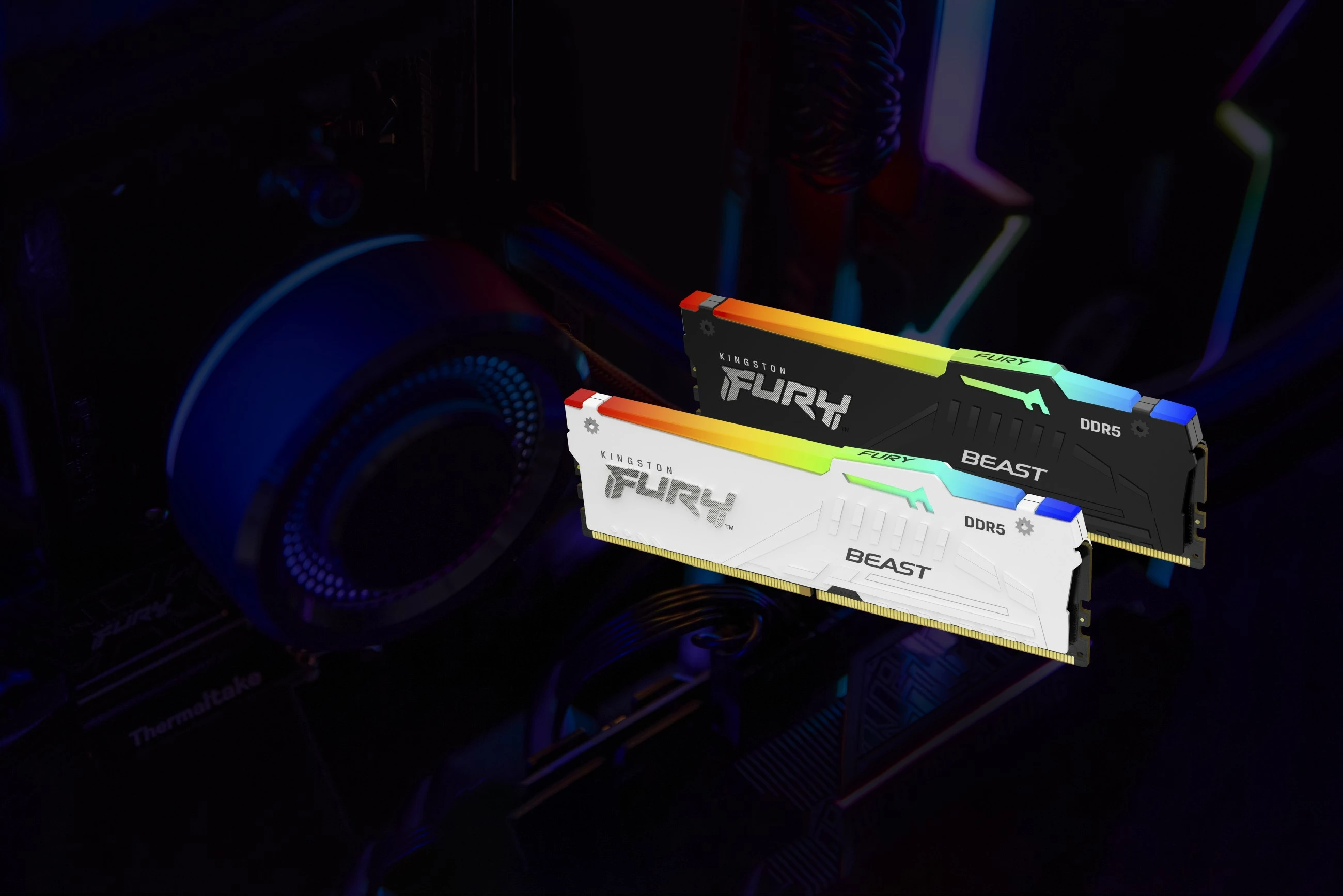 RAM pomnilnik 64GB 6000MT/s DDR5 RGB Kingston FURY Beast
