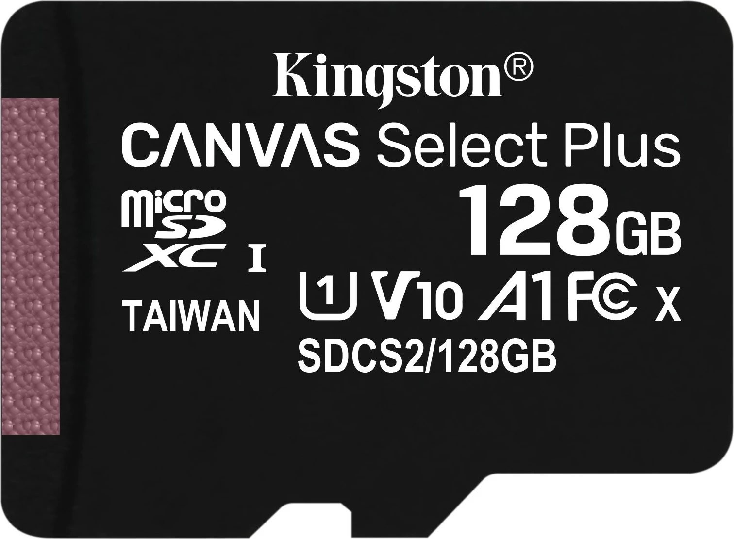 Kartica pomnilnika 128GB microSDXC Canvas Select Plus, Kingston Technology, 100R A1 C10, črna