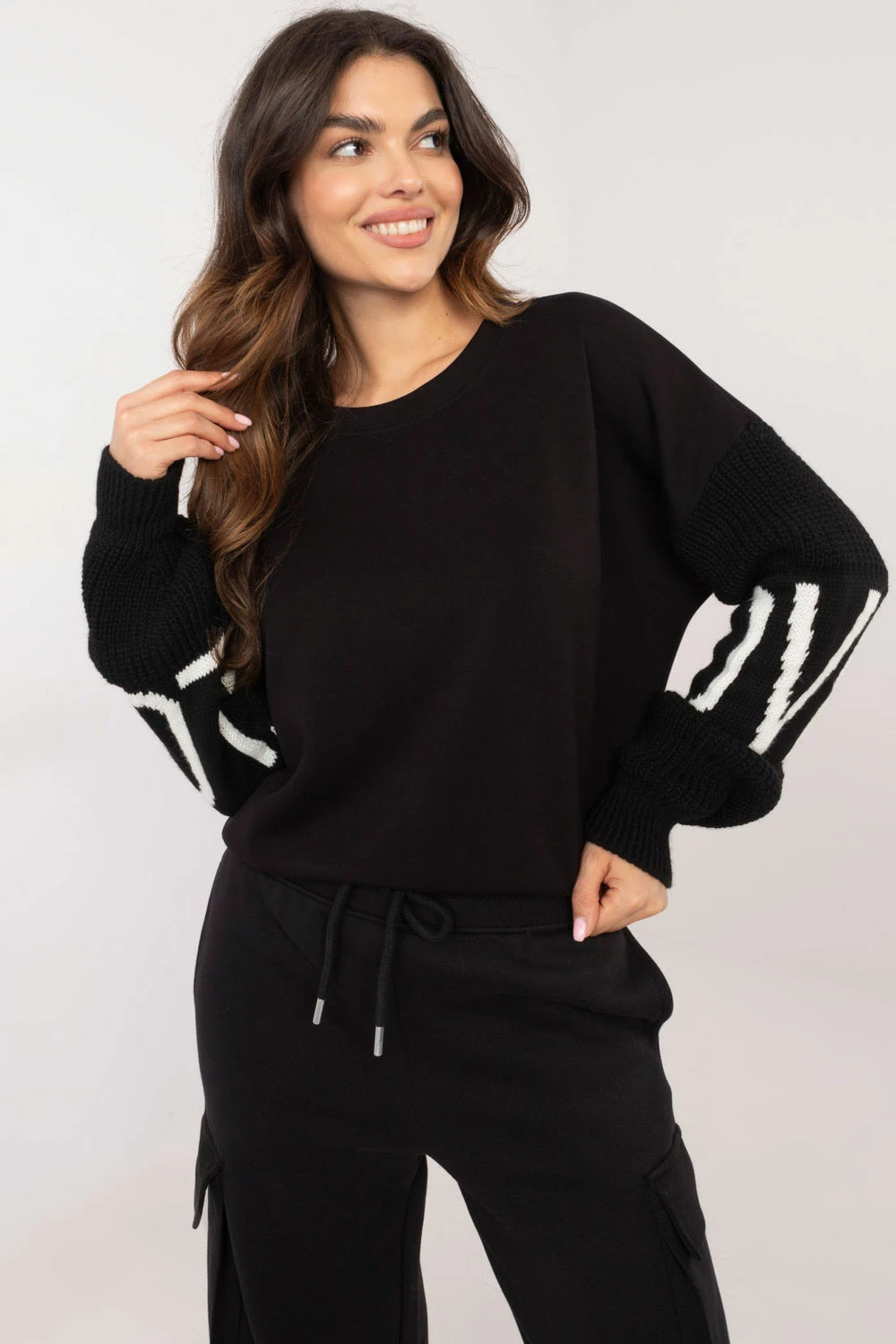 Pulover za ženske Italy Moda 202900, črn