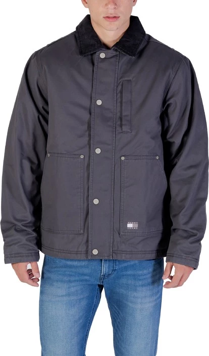 Jakna iz 100% organskega bombaža Tommy Hilfiger Jeans za moške, črna