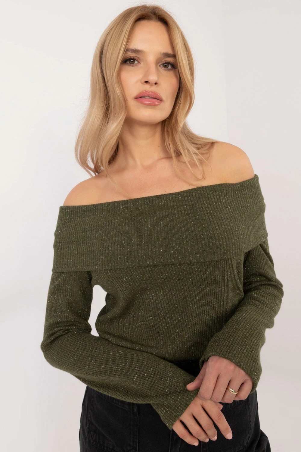Pletenina Italy Moda 202748, zelena