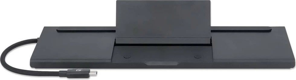Docking postaja USB-C 11-v-1, 4K, 3 monitorji, MANHATTAN, črna