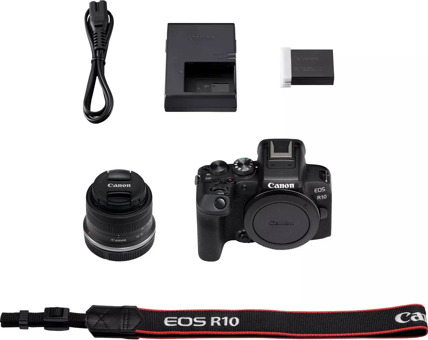 Brezrazlični fotoaparat Canon EOS R10, RF-S 18-45mm F4.5-6.3 IS STM, črn