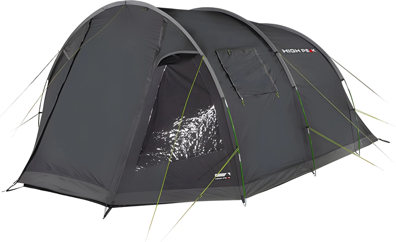 Tenda za pet oseb High Peak, siva in zelena