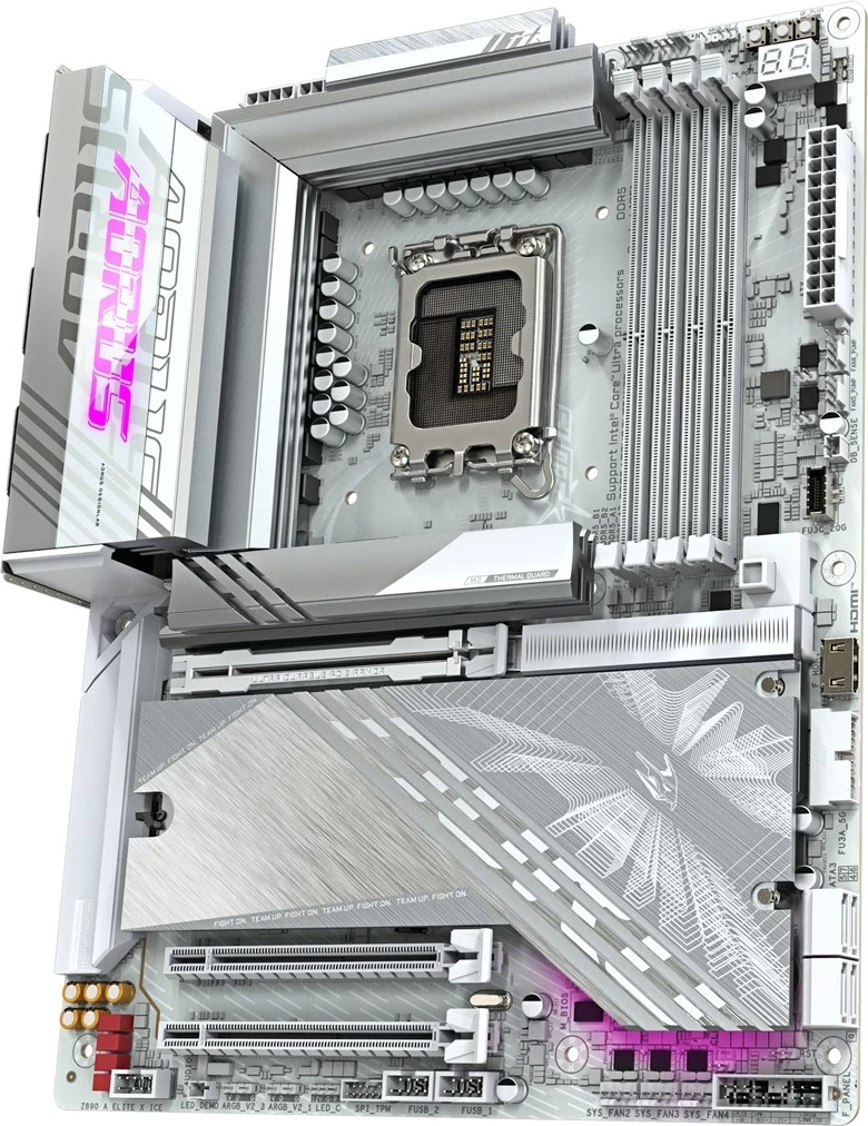 Matična plošča Gigabyte Z890 AORUS ELITE X ICE, Socket 1851, bela