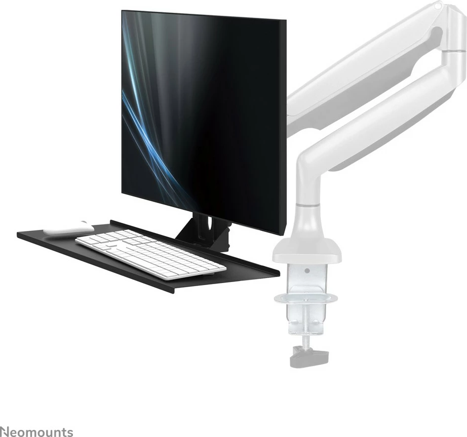 Držalo za tipkovnico in miško Neomounts Newstar KEYB-V200BLACK, VESA 75x75/100x100, 65 cm, jeklo, črno Držalo za tipkovnico in miško Neomounts Newstar KEYB-V200BLACK, VESA 75x75/100x100, 65 cm, jeklo, črno