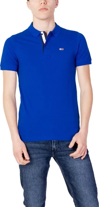 Polo majica Tommy Hilfiger Jeans, modra