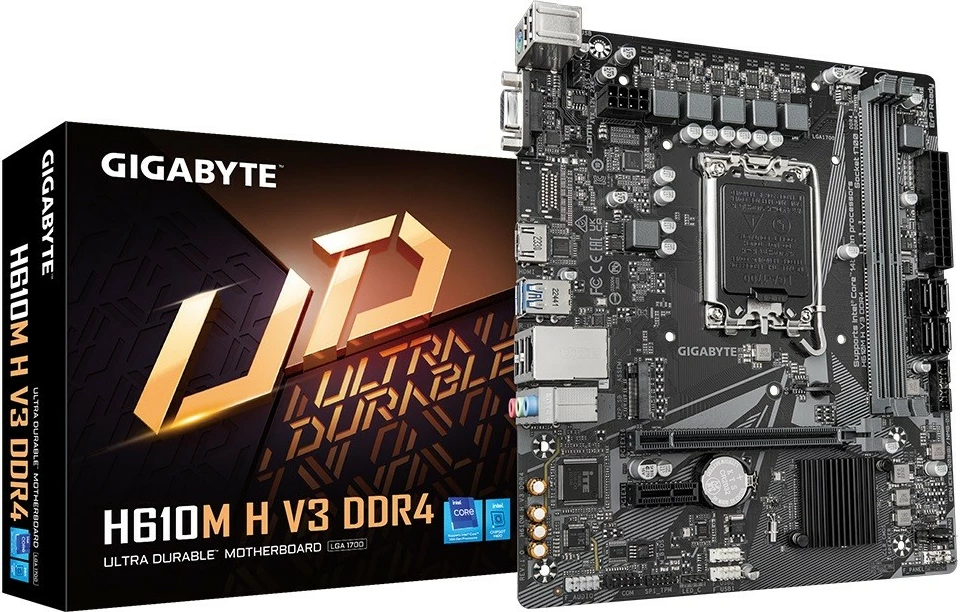 Plošča LGA1700, Gigabyte H610M H V3 DDR4, micro ATX
