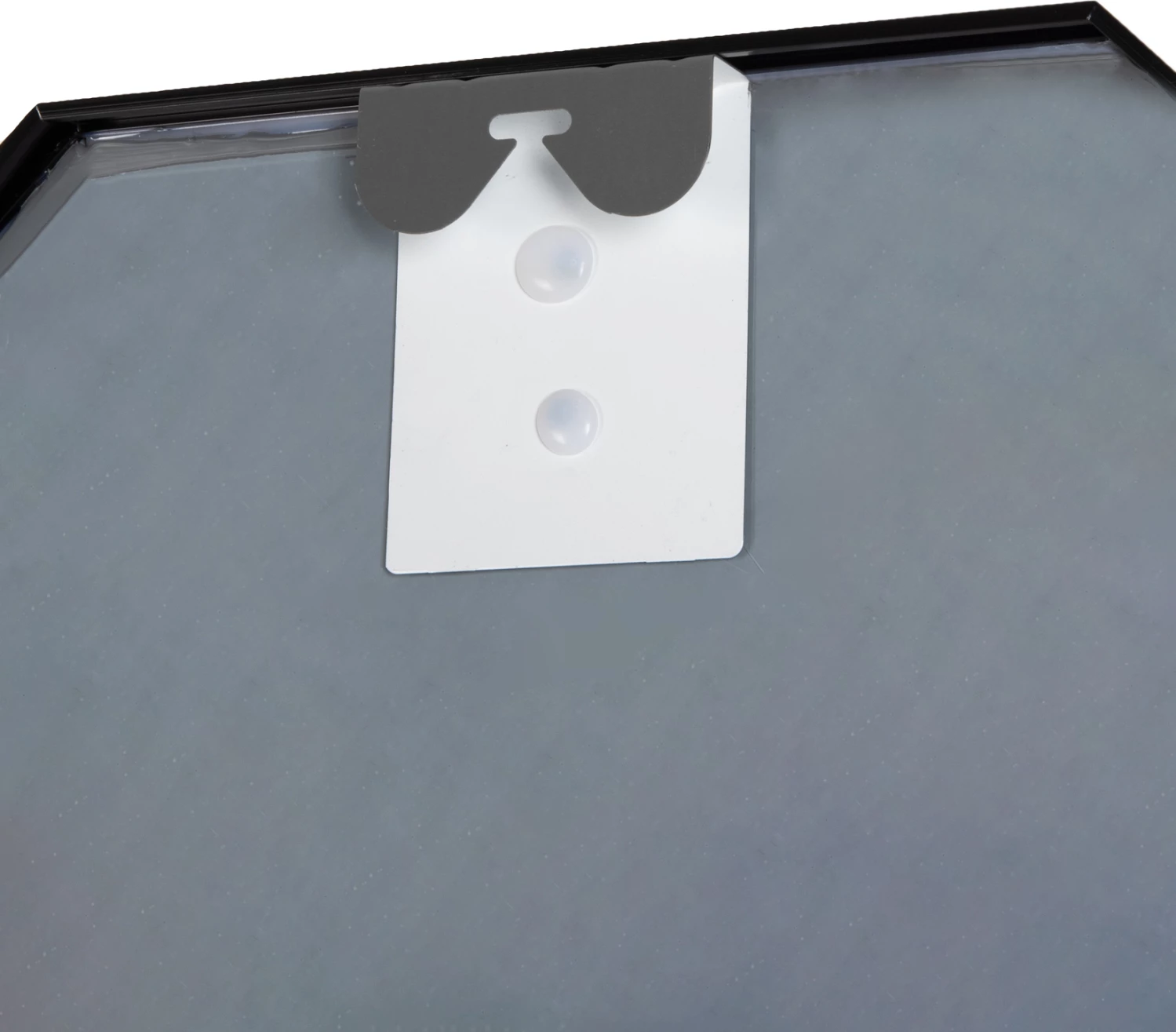 Stenska ogledala FH9583.01 osmerokotnik črni aluminijasti okvir 55,5x2,5x55,5H cm