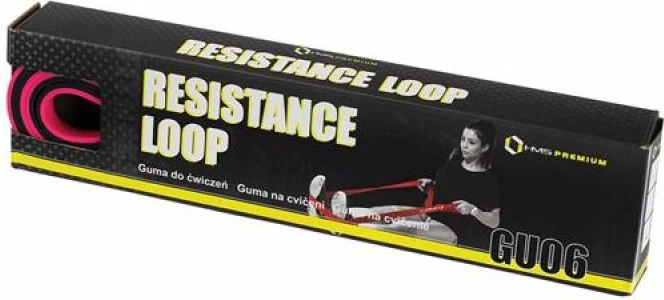 Odpornostni trak za vadbo HMS POM-CZAR GU06 29x5x2250 mm, oranžen