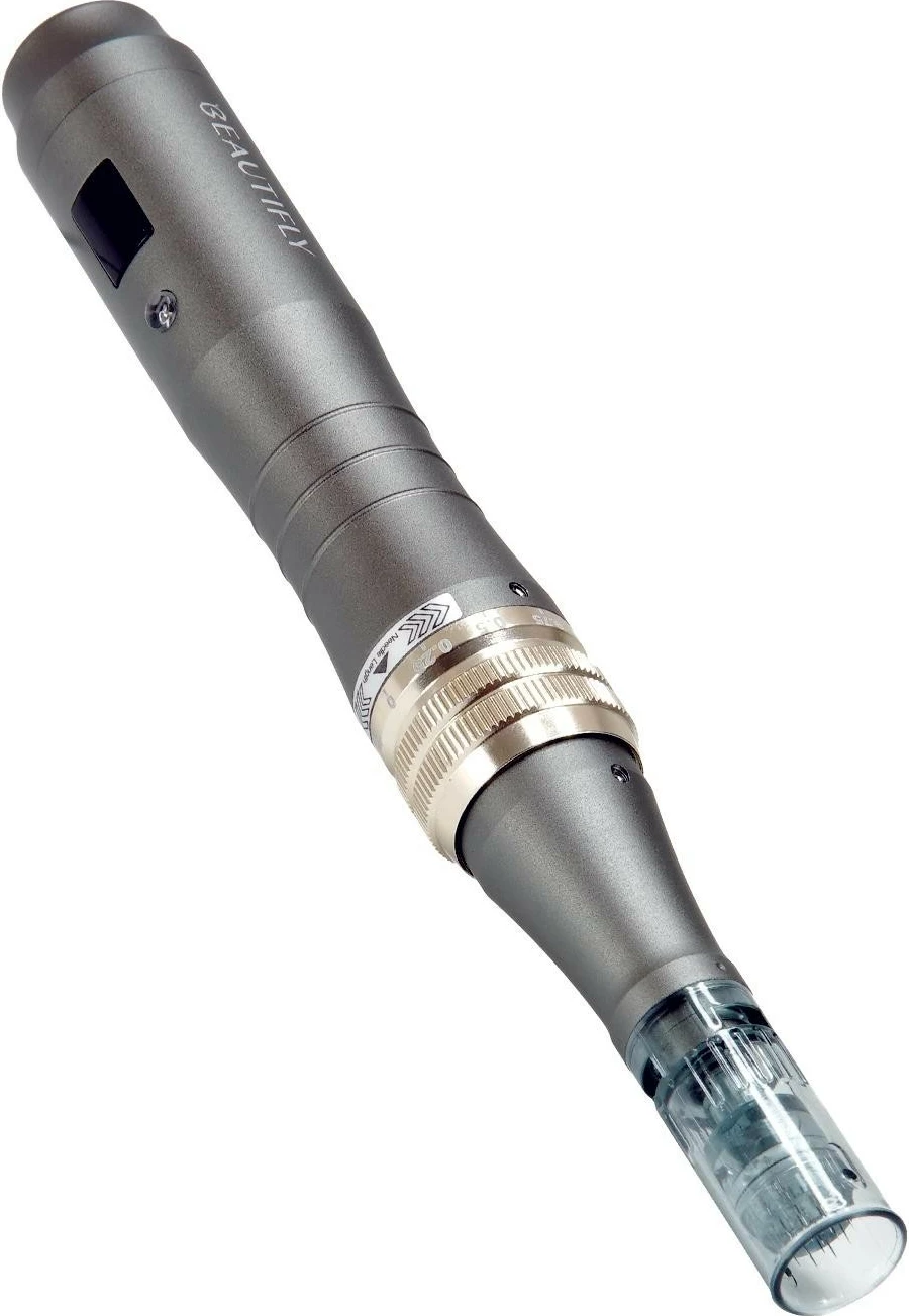 Mezoterapijska naprava z mikropiglavami Beautifly RevitaDerm PRO, siva