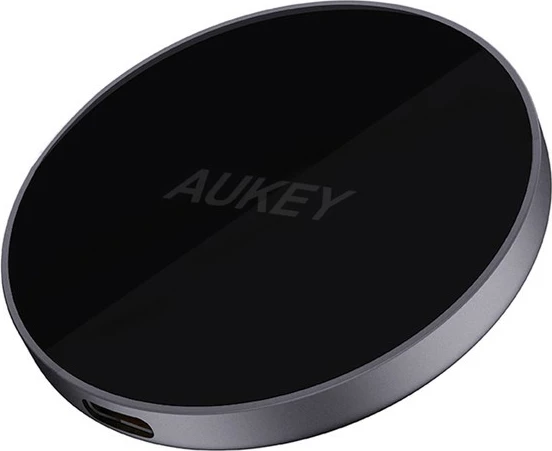 Brezžični polnilec MagSafe Qi2 AUKEY LC-MC10, 15 W, USB-C, črn