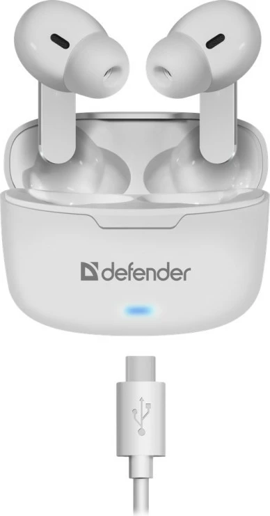 Brezžične slušalke, Defender TWINS 903, Bluetooth, bele