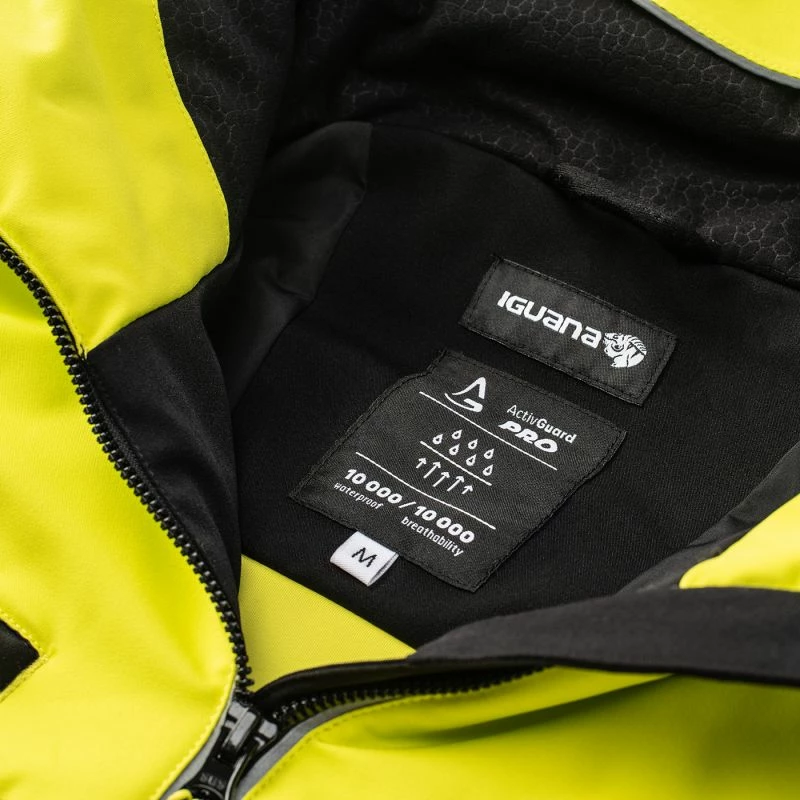 Smučarska jakna za moške Iguana, črno-rumena