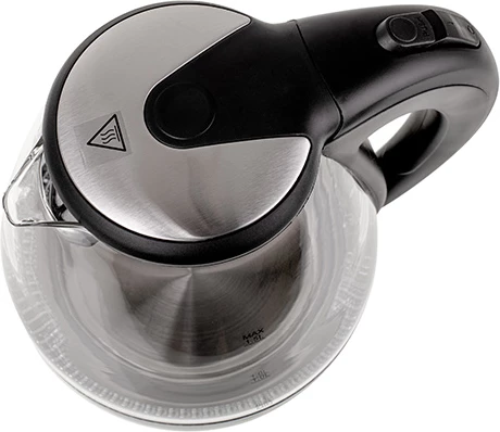 Kuhalnik za vodo iz stekla, Adler AD 1224, 1,5 L, 2200 W, LED osvetlitev, črn