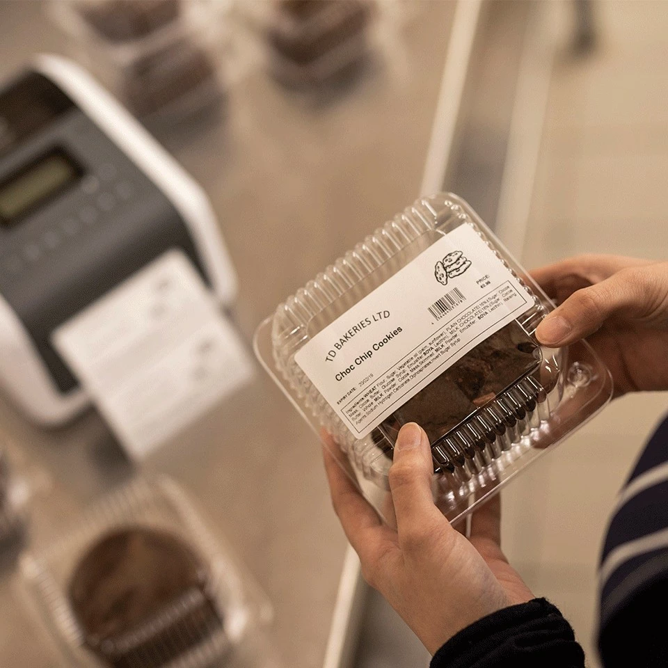 Profesionalni tiskalnik etiket Brother TD-4550DNWB, 300x300 DPI, Wi‑Fi/Bluetooth, siv/bel