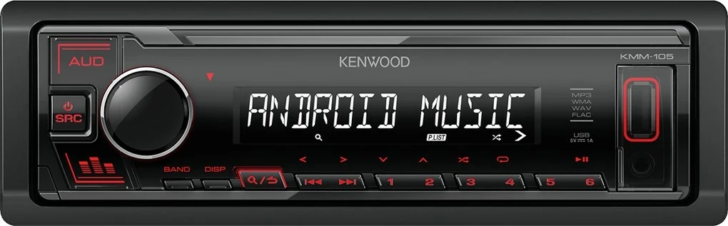 Avtoradio Kenwood KMM-105RY, črn