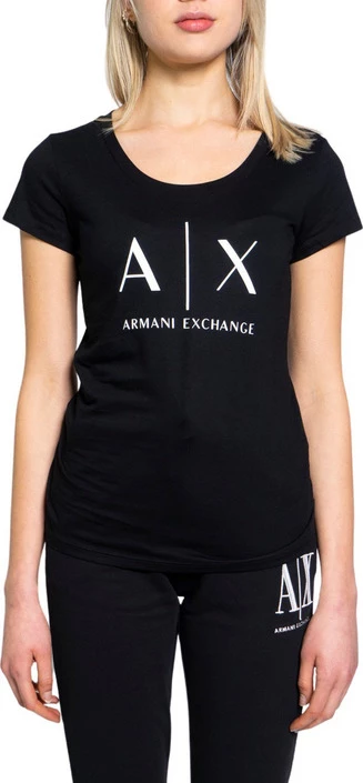 Majica Armani Exchange, ženska, črna