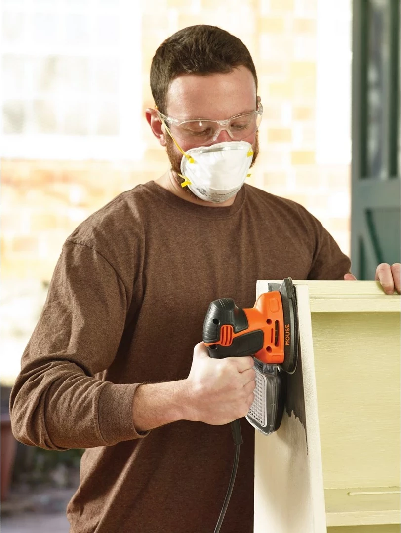 Likalnik/brušenje površin 120 W, orbični premer 2 mm, črno/oranžen – BLACK+DECKER KA2500K-QS Mouse