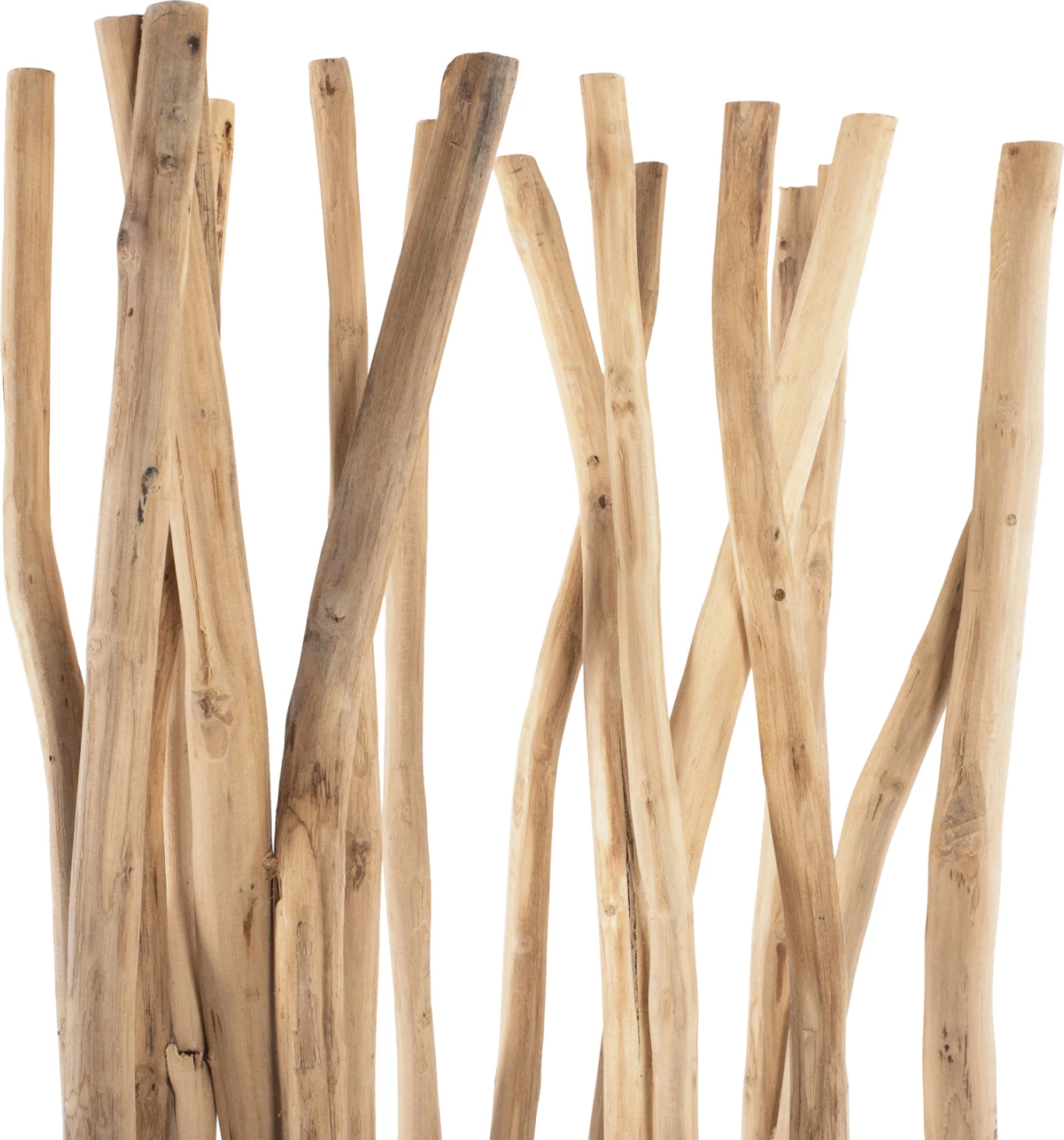 Pregrada za sobo iz naravne veje teaka 60x20x181 cm