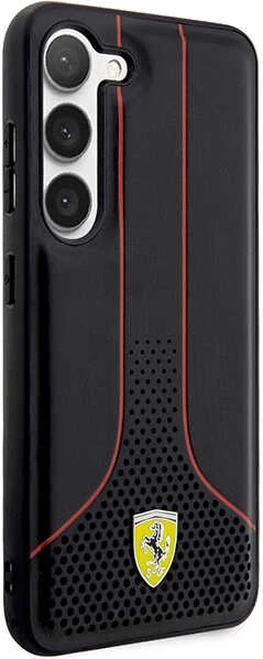 Trd ovitek za telefon Ferrari FEHCS23MPCSK za Samsung Galaxy S23+, črn