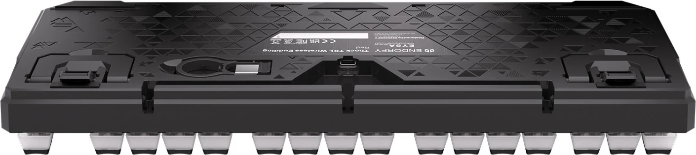 Brezžična tipkovnica Thock TKL z rdečimi Pudding tipkami, ENDORFY, RGB