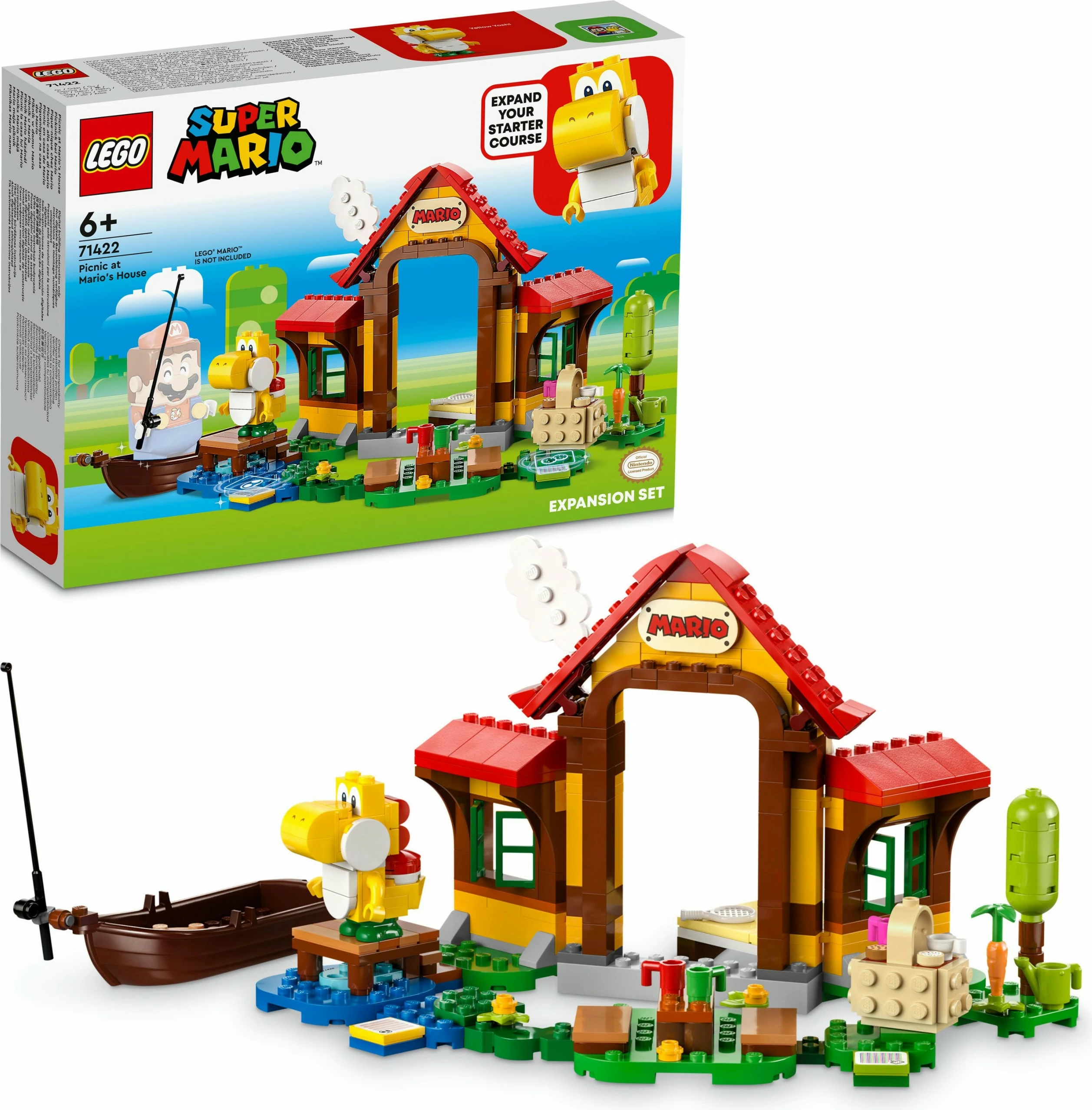 Set za sestavljanje LEGO Super Mario, Piknik pri Mariovi hiši, 259 kosov, večbarven