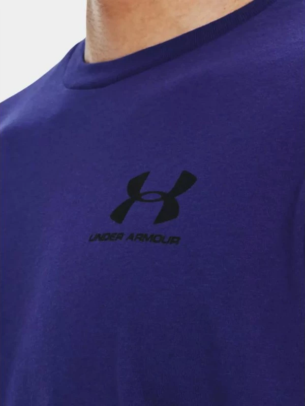 Majica z logotipom na levi strani, Under Armour M 1326799-468, mornarsko modra