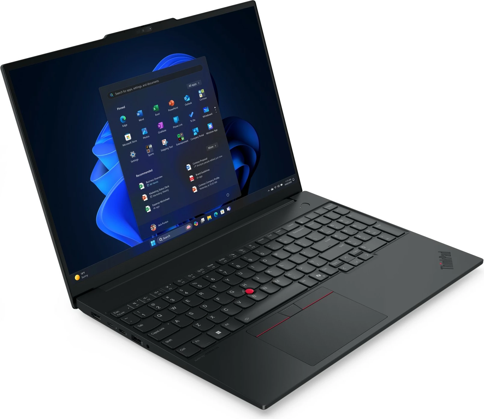 Prenosnik Lenovo ThinkPad E16 G3, Ultra7 255H, 16 GB/512 GB, 16" , črn
