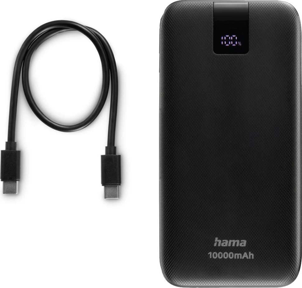 Zunanji akumulator Hama PD 10000 mAh, antracit