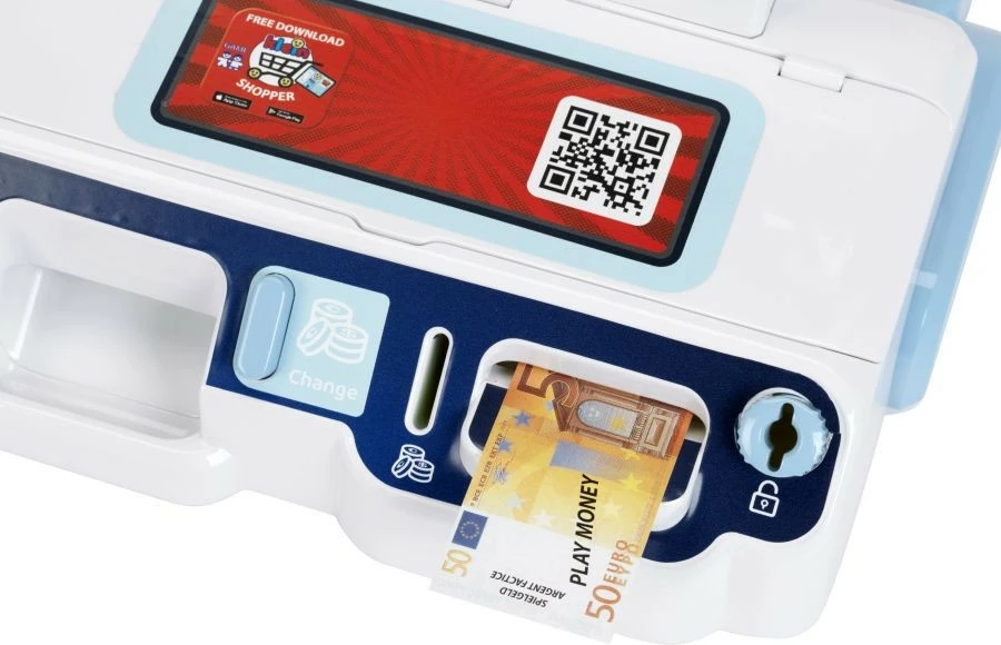 Igrača blagajna z aplikacijo Klein 7265, večbarvna, komplet dodatkov