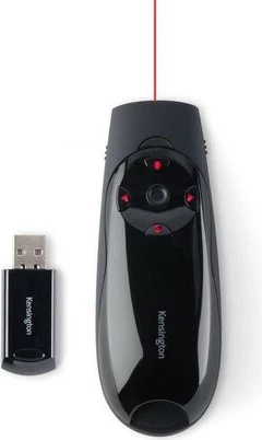 Prezenter s zelenim laserjem in kazalnikom Kensington Presenter Expert K72426EU, črn