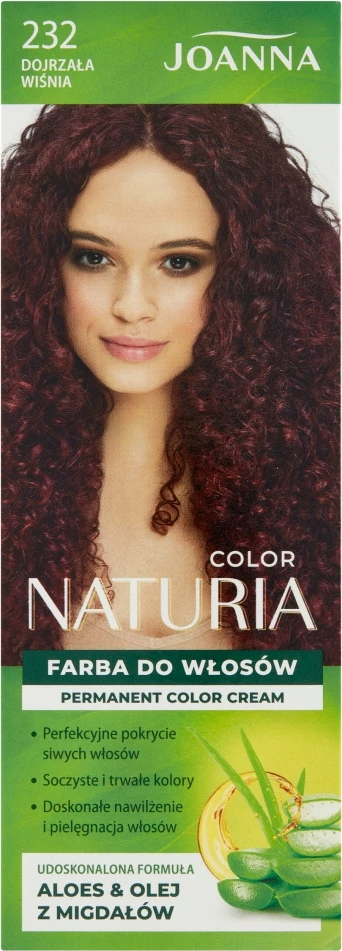 Barva za lase za ženske Joanna Naturia Color 232 Zrela češnja, 1 kos