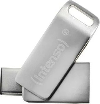 USB ključek 128 GB, USB Type-A/Type-C, 3.2 Gen 1, Intenso cMobile Line, srebrn USB ključek 128 GB, USB Type-A/Type-C, 3.2 Gen 1, Intenso cMobile Line, srebrn