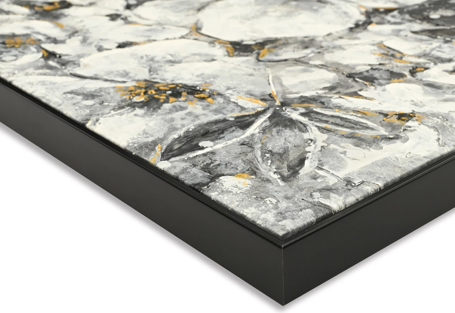 Stenska slika FH4545 s črnim PS okvirjem - natisnjeno platno z ženskim obrazom 92x4,5x122Hcm