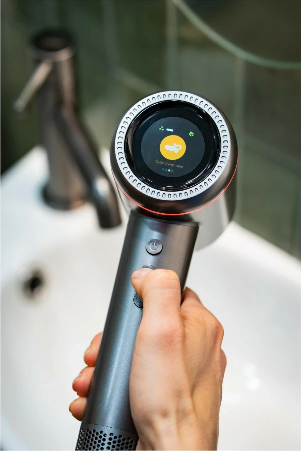 Sušilec las, 1600 W, ionizacija, LCD zaslon, srebrn Oromed Oro-F1 Sonic