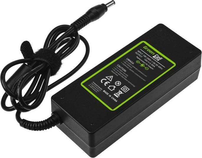 Polnilnik za prenosnik Green Cell AD26AP, 75 W, črn