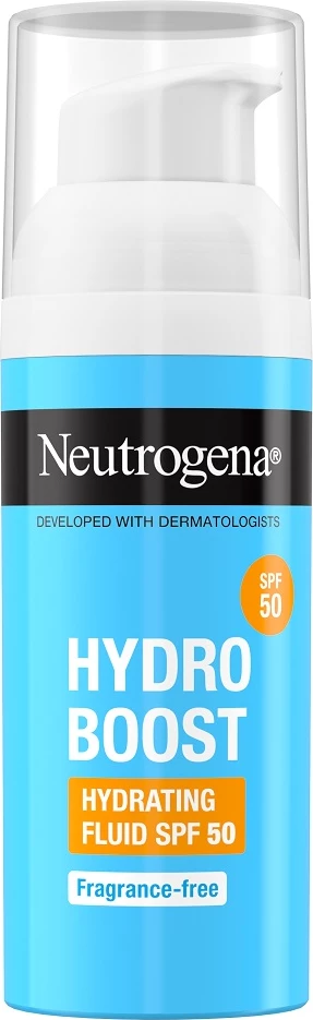 Hidratantni fluid za obraz za ženske Neutrogena Hydro Boost SPF50, 50 ml