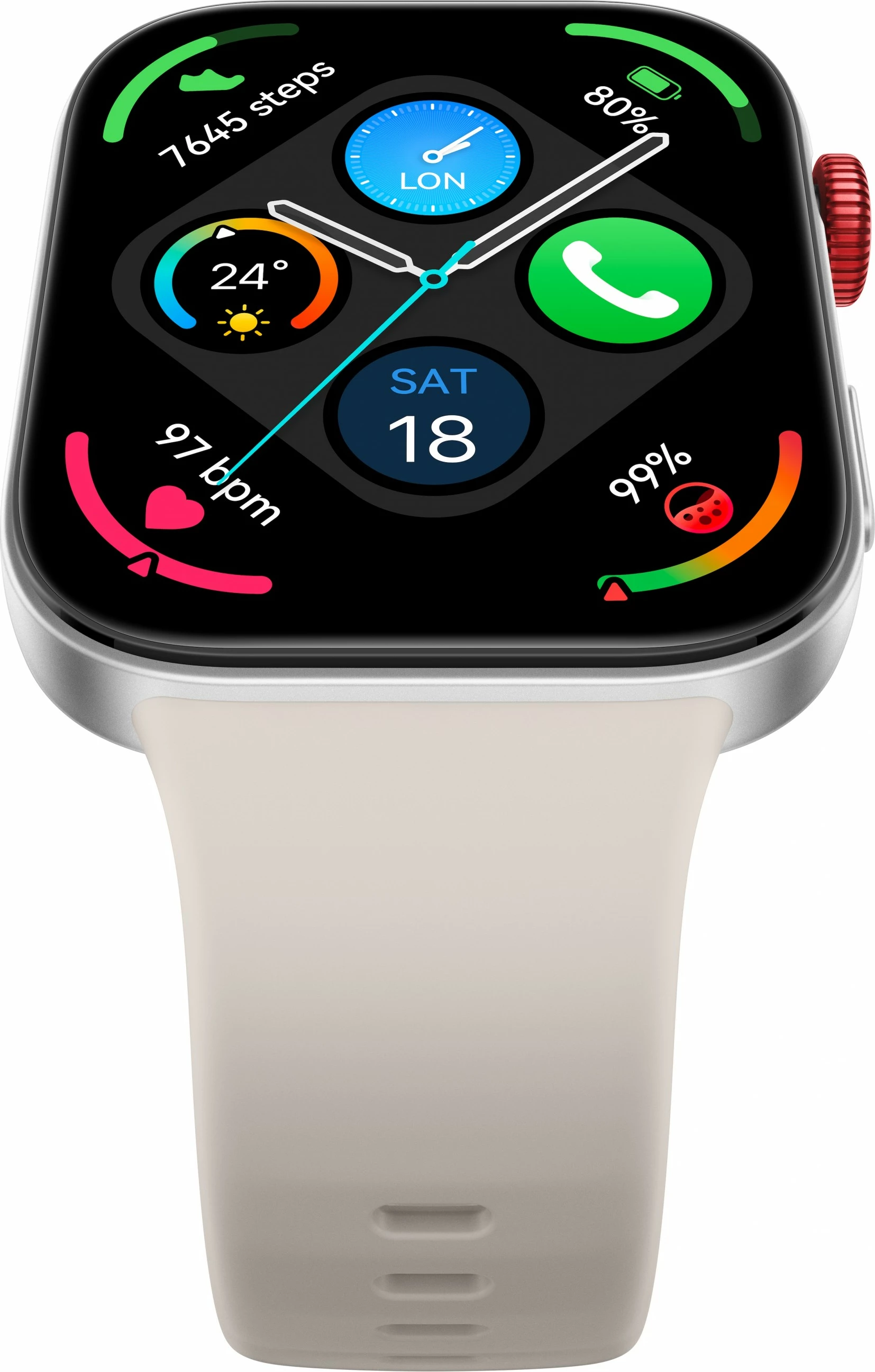 Pameten športni/smartwatch z AMOLED zaslonom, Huawei WATCH Fit 3, Wi‑Fi, GPS, 26 g, bel