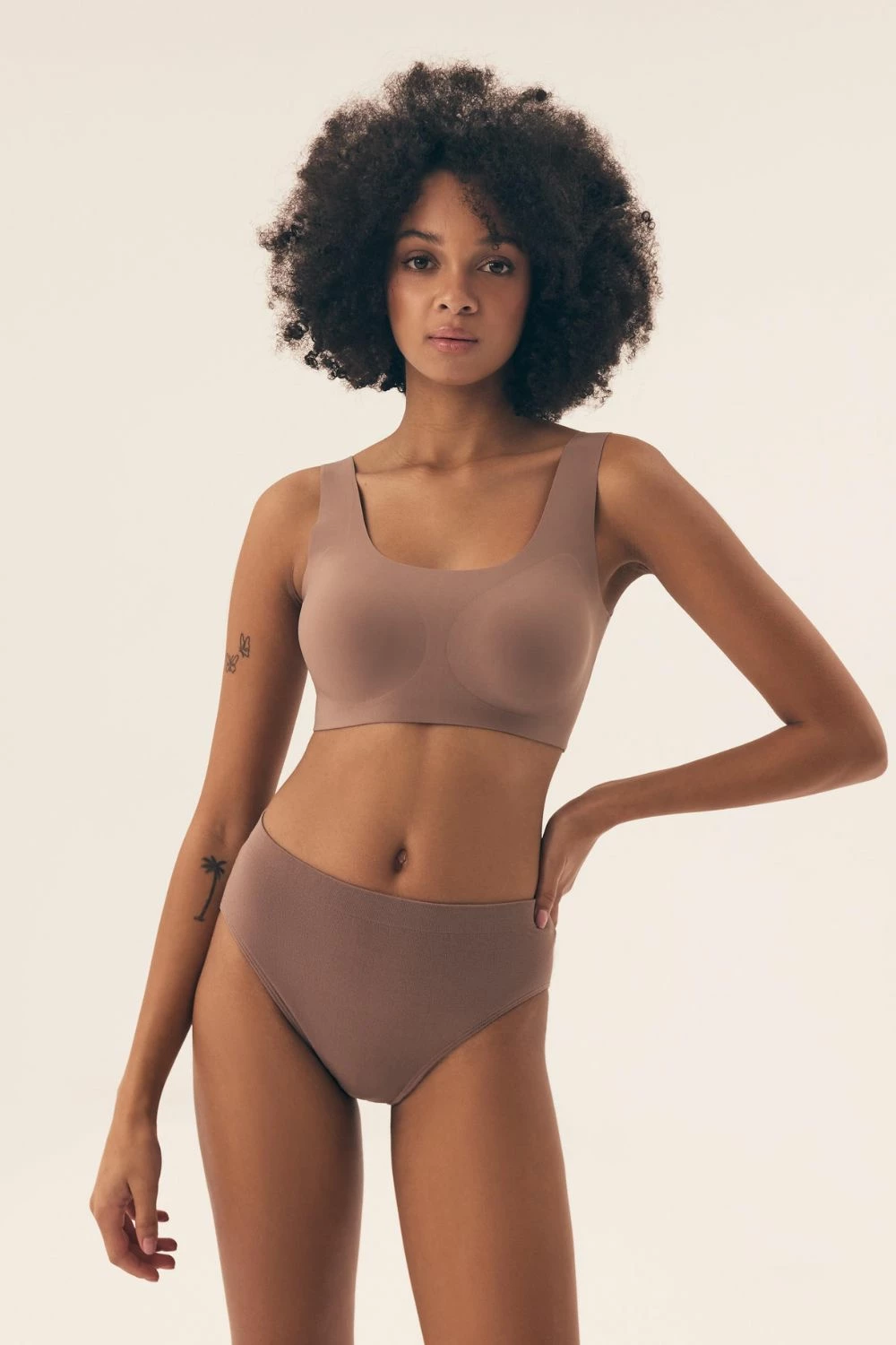 Modrček brez žic Henderson 212010, ženski, rjav