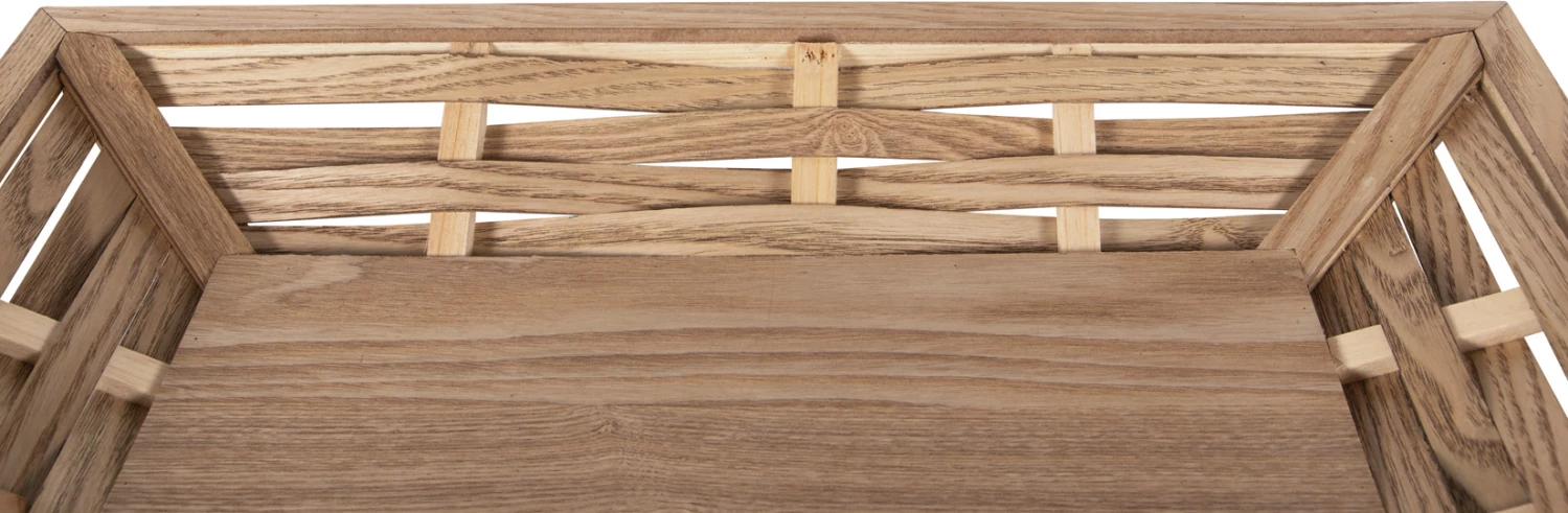 Pravokotni pladenj za serviranje FH4228 iz jelovine in MDF 51x32x5,5Hcm