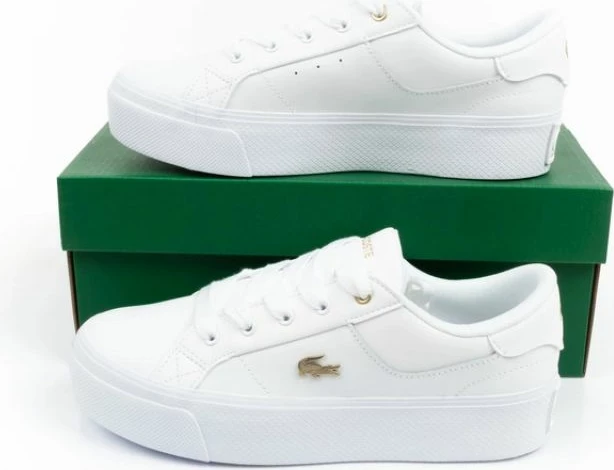 Superge za ženske Lacoste, bele