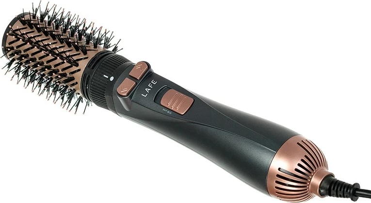 Stilist in sušilec las Lafe Sleek & Shine Styler, 1200 W, ionizacija, 2 nastavka, črno/medeno