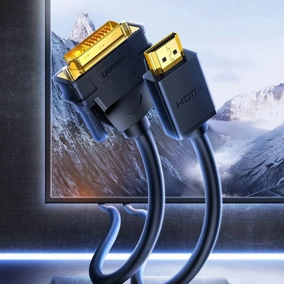 Kabel HDMI–DVI 24+1 Ugreen HD106, 1,5 m, črn Kabel HDMI–DVI 24+1 Ugreen HD106, 1,5 m, črn