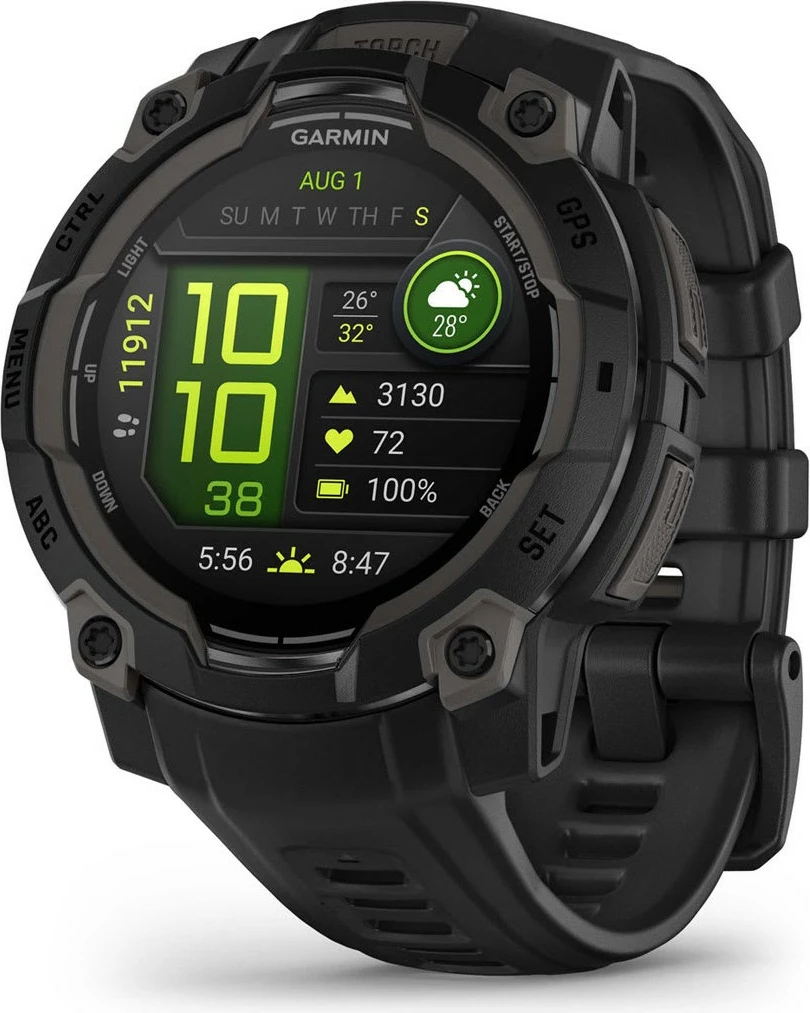 Pameten zaslon AMOLED, 4 GB, GPS, črn Garmin Instinct 3
