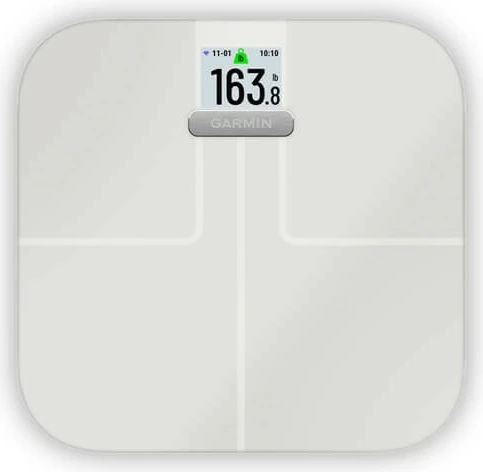 Elektronska tehtnica Garmin Index S2, 181,4 kg, Wi‑Fi, Bluetooth, bela