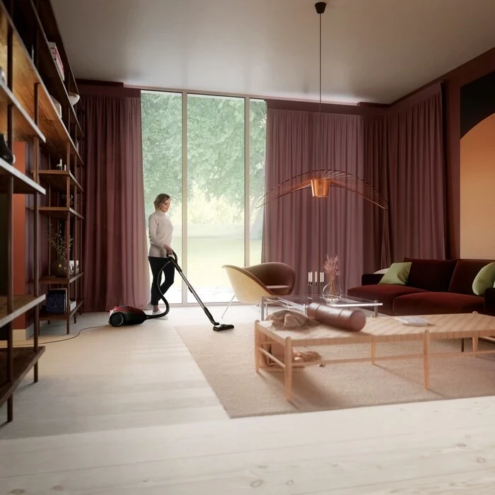 Sesalnik Electrolux PD82-ANIMA, 3,5 L, z vrečko za prah, 600 W, rdeč