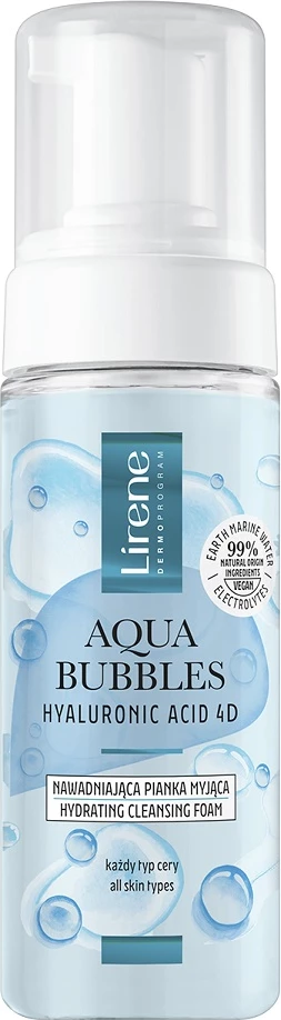 Hidratantna čistilna pena za obraz Aqua Bubbles Lirene, 150 ml